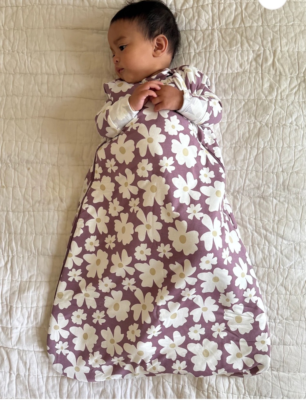 Gunamuna Bamboo Sleep Sack 2.5 TOG Rare Blossom Floral NWT 9-18M WonderZip - Picture 5 of 6